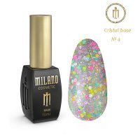 Кольорова база кристал Milano 10ml CRISTAL BASE №04